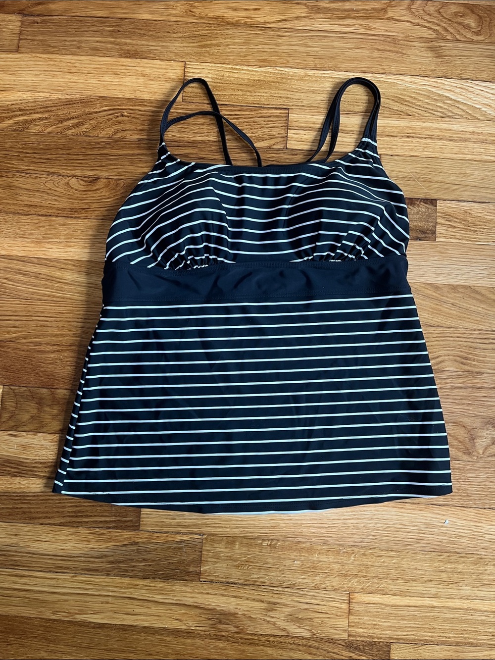 Tropical Escape Striped Tankini Top